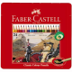Creioane Colorate 24 culori Cutie Metal Faber-Castell