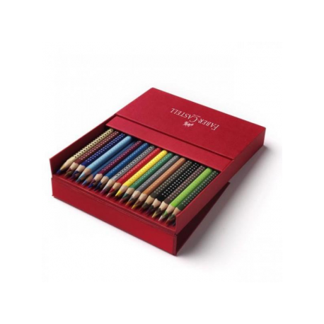 Creioane Colorate 36 culori cutie cadou Grip 2001 Faber-Castell