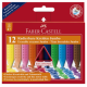 Creioane Colorate 24 culori Grip Plastic Faber-Castell