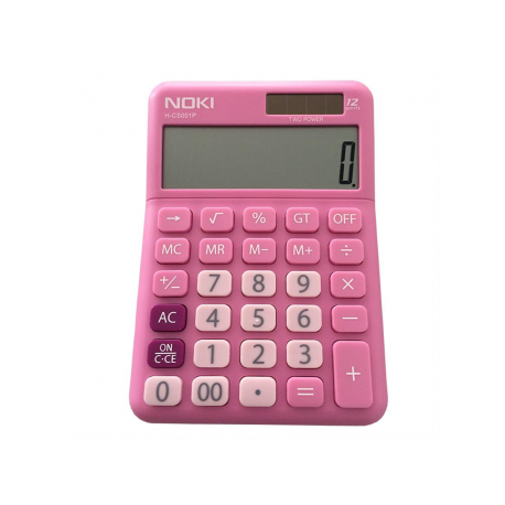 Calculator Birou 12Digiti HCS001 Roz Noki