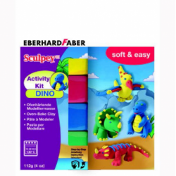 Set activitati Sculpey dinozauri Eberhard Faber