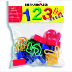 Set cuttere plastic pentru modelaj cifre Eberhard Faber