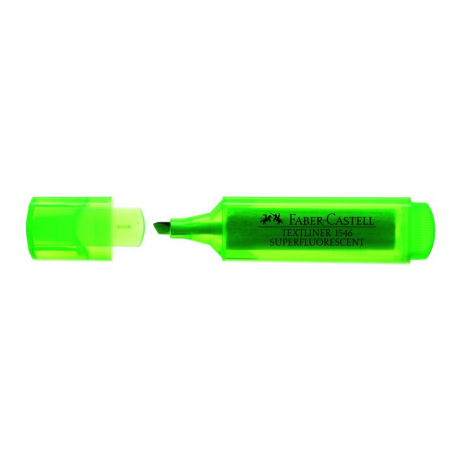 Textmarker Verde Superfluorescent 1546 Faber-Castell