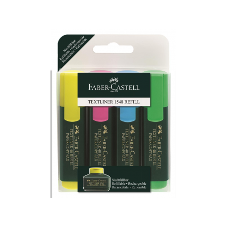 Textmarker Set 4, 1548 Faber-Castell