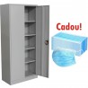 FISET METALIC ASAMBLAT 4 RAFTURI, 900x400x1800 mm, 50 kg/polita, PLUS+CADOU!!! (Set 50 buc Masti Faciale cu 3 straturi)