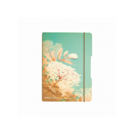 CAIET MY.BOOK FLEX A5 40F 70GR PATRATELE VINTAGE FLOWERS CU ELASTIC MARO