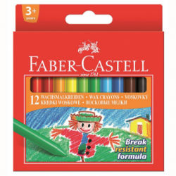 Creioane Cerate 12 Culori Faber-Castell