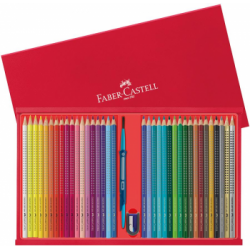 Creioane Colorate Acuarela 48 buc + Pensula Faber-Castell
