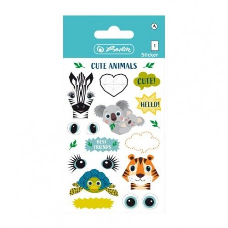 AUTOCOLANT CUTE ANIMALS SET 3