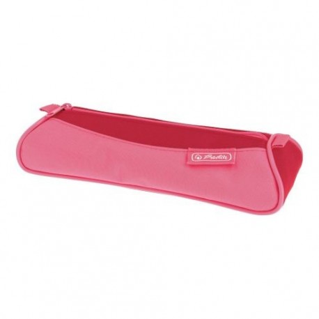 NECESSAIRE TRIUNGHIULAR, CULOARE ROZ/ROSU