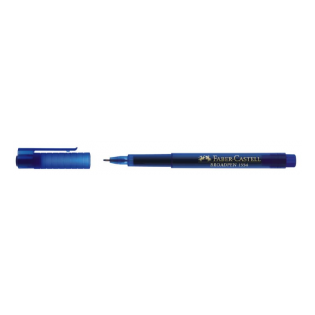 Liner 0.8 mm Albastru Inchis Broadpen 1554 Faber-Castell