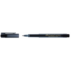 Liner 0.8 mm Negru Broadpen 1554 Faber-Castell