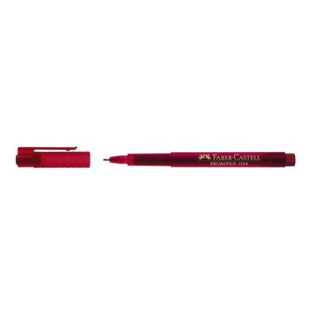 Liner 0.8 mm Rosu Broadpen 1554 Faber-Castell