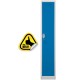 Vestiar metalic Premium 1 usa color Albastru 300x500x1800 mm (LxlxH), Neasamblat, PLUS