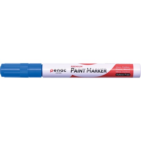 Marker cu vopsea PENAC, rezistent la temperaturi inalte, varf rotund, grosime scriere 2-4mm - albast