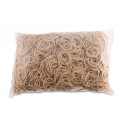 Elastice pentru bani, 1.5mm grosime, D 30mm, 60% cauciuc, 1000g/punga, Office Products -culoare natu