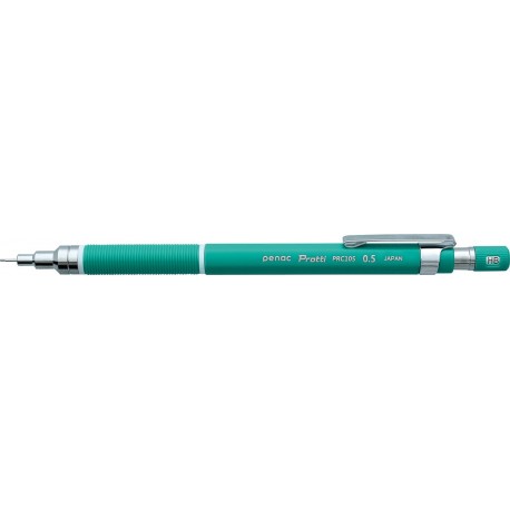 Creion mecanic profesional PENAC Protti PRC-105, 0.5mm, con metalic cu varf cilindric fix - verde