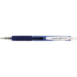 Pix cu gel PENAC Inketti, rubber grip, 0.7mm, corp albastru transparent - scriere albastra
