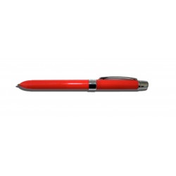 Pix multifunctional PENAC Ele-001 opaque, doua culori + creion mecanic 0.5mm, in cutie cadou - rosu