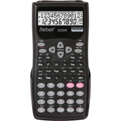 Calculator stiintific, 12 digits, 240 functii, 155 x 70 x 18 mm, Rebell - negru