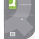 Caiet cu spirala, A5, 80 file - 70g/mp, 4 perf., coperti carton, Q-Connect - matematica