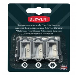 Rezerva ascutitoare electrica DERWENT Professional, pentru 2302332, 3 buc/ set, gri