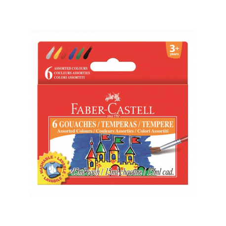 Guase 12 culori 15ML Faber-Castell