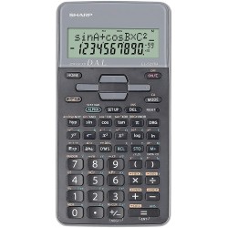 Calculator stiintific, 10 digits, 273 functii, 161x80x15mm, dual power, SHARP EL-531THBGR-negru/gri