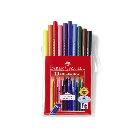 Carioca 10 culori Grip Faber-Castell