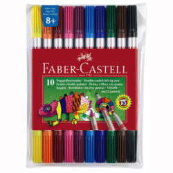 Carioca 10 Culori 2 Capete Faber-Castell