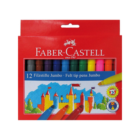 Carioca 12 culori Jumbo Faber-Castell