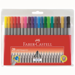 Liner 0.4 mm Grip set 20 Faber-Castell