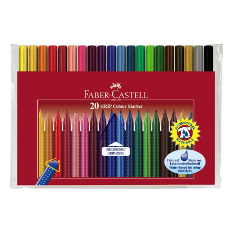 Carioca 20 culori Grip Faber-Castell