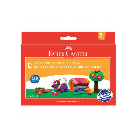 Plastilina 12 Culori 160G Faber-Castell