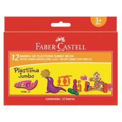 Plastilina 12 Culori Neon 160G Faber-Castell