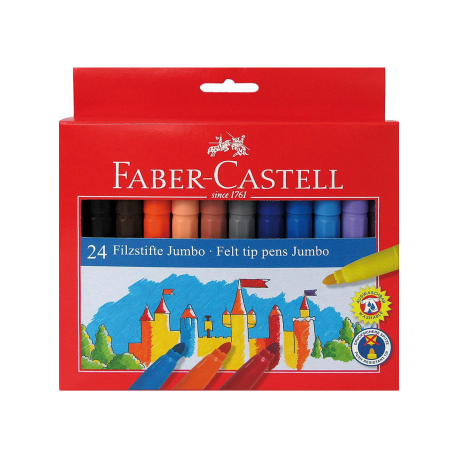 Carioca 24 culori Jumbo Faber-Castell