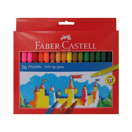 Carioci 36 culori Faber-Castell