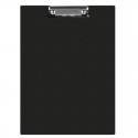 Clipboard dublu A4, plastifiat PP, DONAU - negru