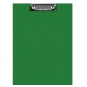 Clipboard dublu A4, plastifiat PP, DONAU - verde