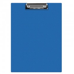 Clipboard dublu A4, plastifiat PP, DONAU - albastru