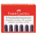 Cartuse Cerneala Mici Albastre 6 Buc/Cutie Faber-Castell