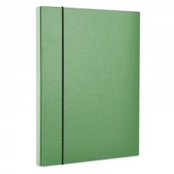 Mapa din carton plastifiat cu elastic, 40mm latime, Office Products - verde