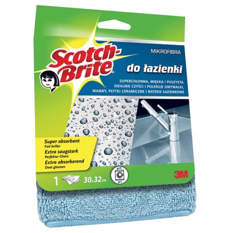 Laveta microfibra super absorbanta, pt. baie, 30 x 32cm, 3M SCOTCH BRITE - bleu