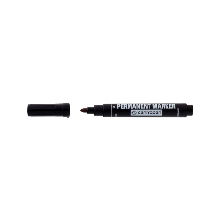 Marker Permanent Negru Varf Rotund 2.5 mm 8566 Centropen