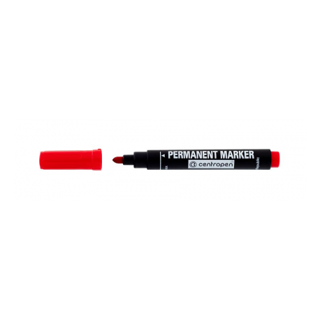 Marker Permanent Rosu Varf Rotund 2.5 mm 8566 Centropen