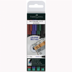 Marker Permanent Set 4 F Multimark Faber-Castell