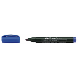 Marker Permanent Albastru Varf Rotund Multimark Winner 52 Faber-Castell