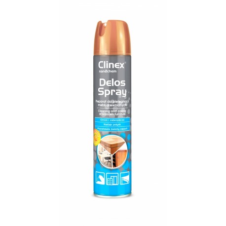Spray pentru curatare si intretinere mobila, 300 ml, Clinex Delos Shine