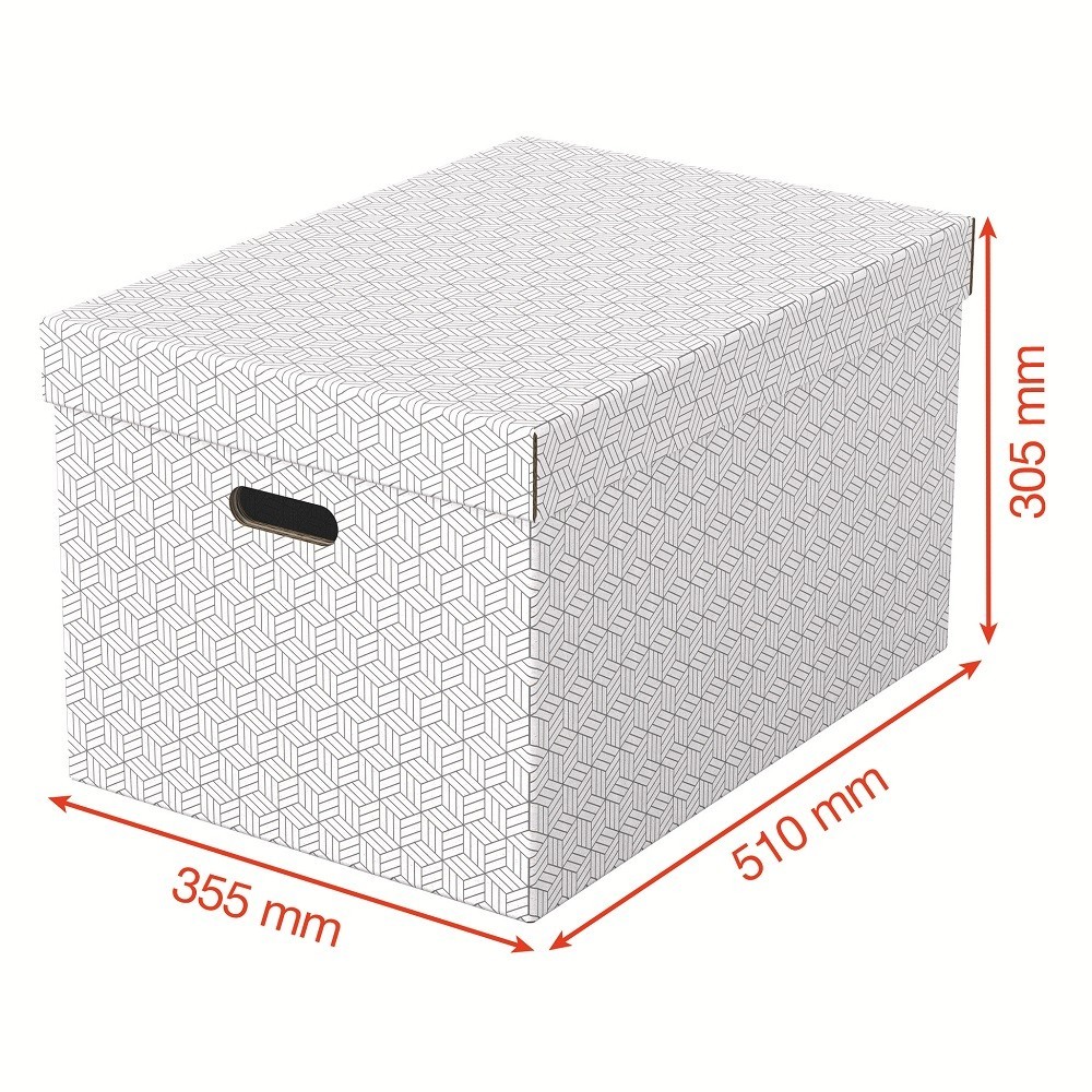 Southern disguise Remarkable Cutie depozitare Esselte Home Recycled, carton, 51x35x30 cm, cu capac, 3 buc/set, alb Southern disguise Remarkable Cutie depozitare Esselte Home Recycled, carton, 51x35x30 cm, cu capac, 3 buc/set, alb