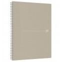 Caiet cu spirala A4+, OXFORD Origins, 70 file-90g/mp, Scribzee, coperta PP - dictando - nisip